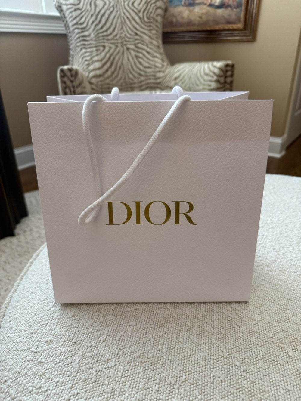 Dior Shopping Bag with Gold Logo NEW